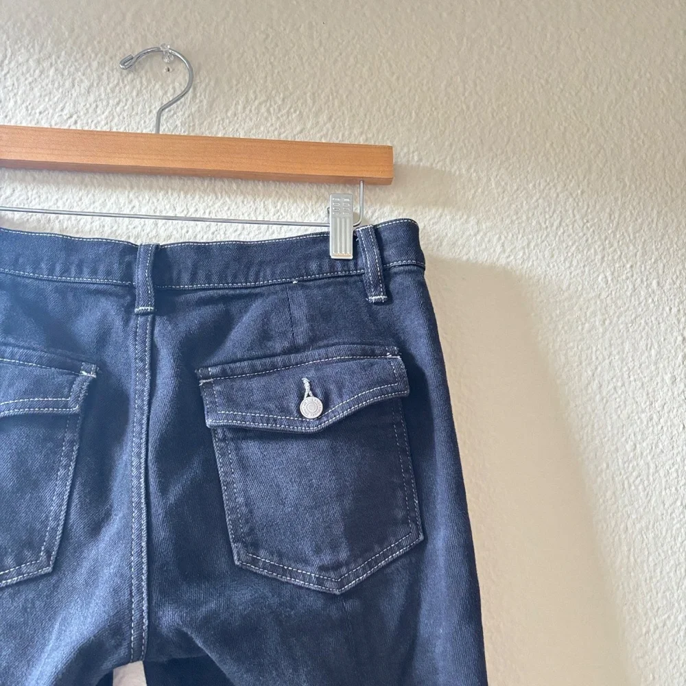 We the Free Jean Button Fly Size 27button fly cropped jeans 30 raw hem - Picture 4 of 6